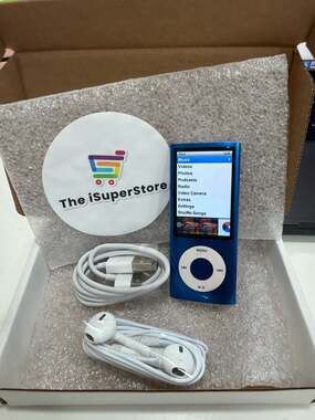 Pre-Owned Apple iPod Nano 5th Gen 8GB Blue MP3 Player - 1 YR Warranty